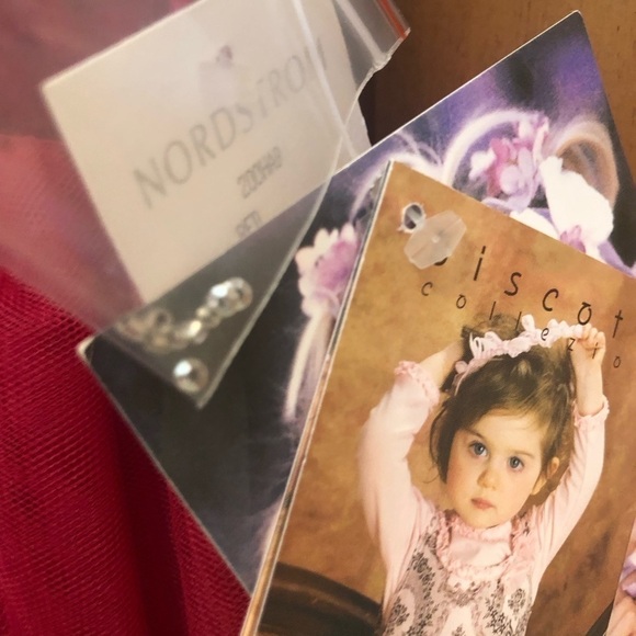 Girls Fancy Red Dress by Biscotti Colezzione 3T NWT - Picture 7 of 10